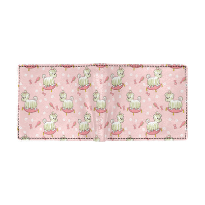 Bichons Frise Pattern Print Design 01 Men's ID Card Wallet