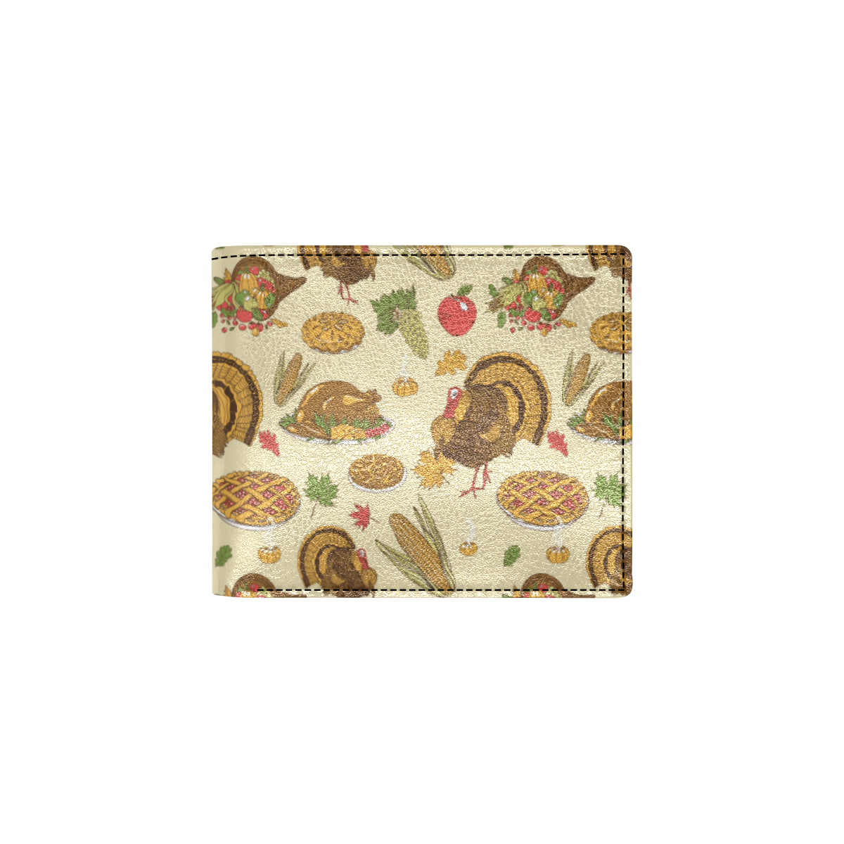 Turkey Pattern Print Design 02 Men's ID Card Wallet