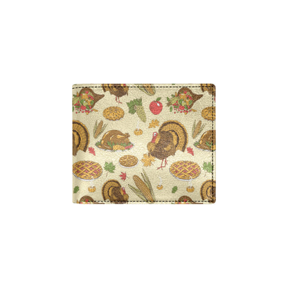 Turkey Pattern Print Design 02 Men's ID Card Wallet