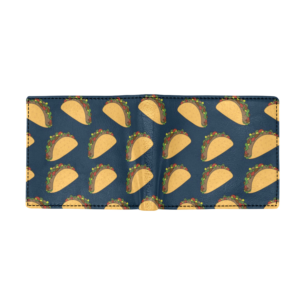 Taco Pattern Print Design TC04 Men's ID Card Wallet