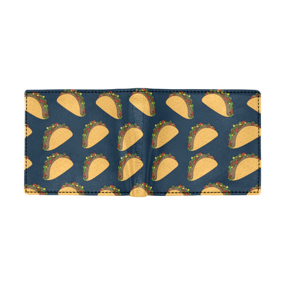 Taco Pattern Print Design TC04 Men's ID Card Wallet