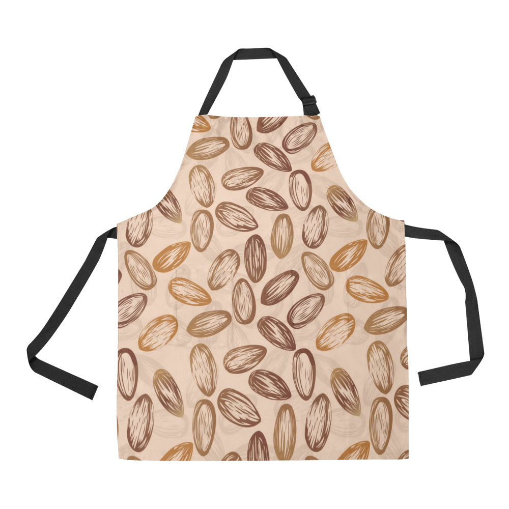 Almond Pattern Print Design 02 Apron with Pocket