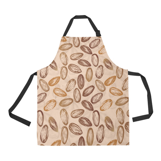 Almond Pattern Print Design 02 Apron with Pocket