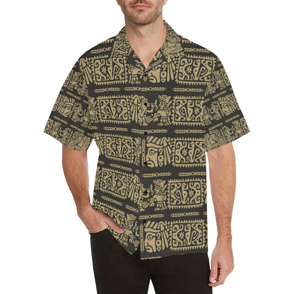 Mayan Pattern Print Design 02 Men's Hawaiian Shirt
