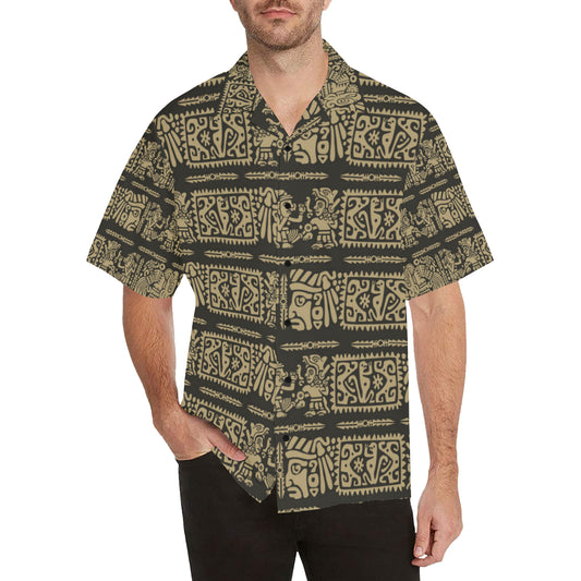 Mayan Pattern Print Design 02 Men's Hawaiian Shirt