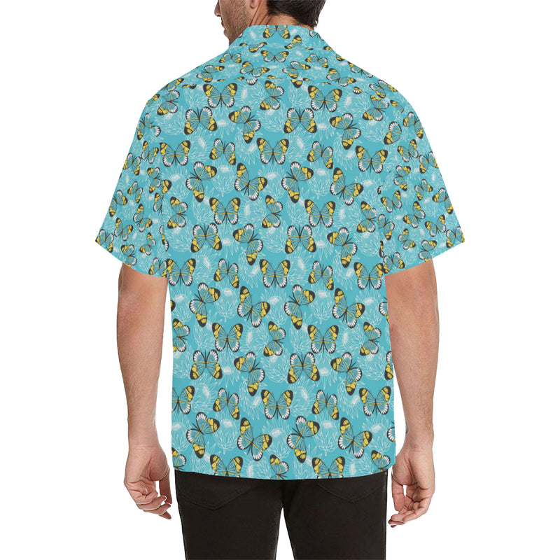 Butterfly Pattern Print Design 010 Men's Hawaiian Shirt