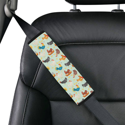 Chicken Pattern Print Design 07 Car Seat Belt Cover