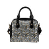 Hummingbird Pattern Print Design 02 Shoulder Handbag