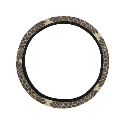 Owl Pattern Print Design A01 Steering Wheel Cover with Elastic Edge