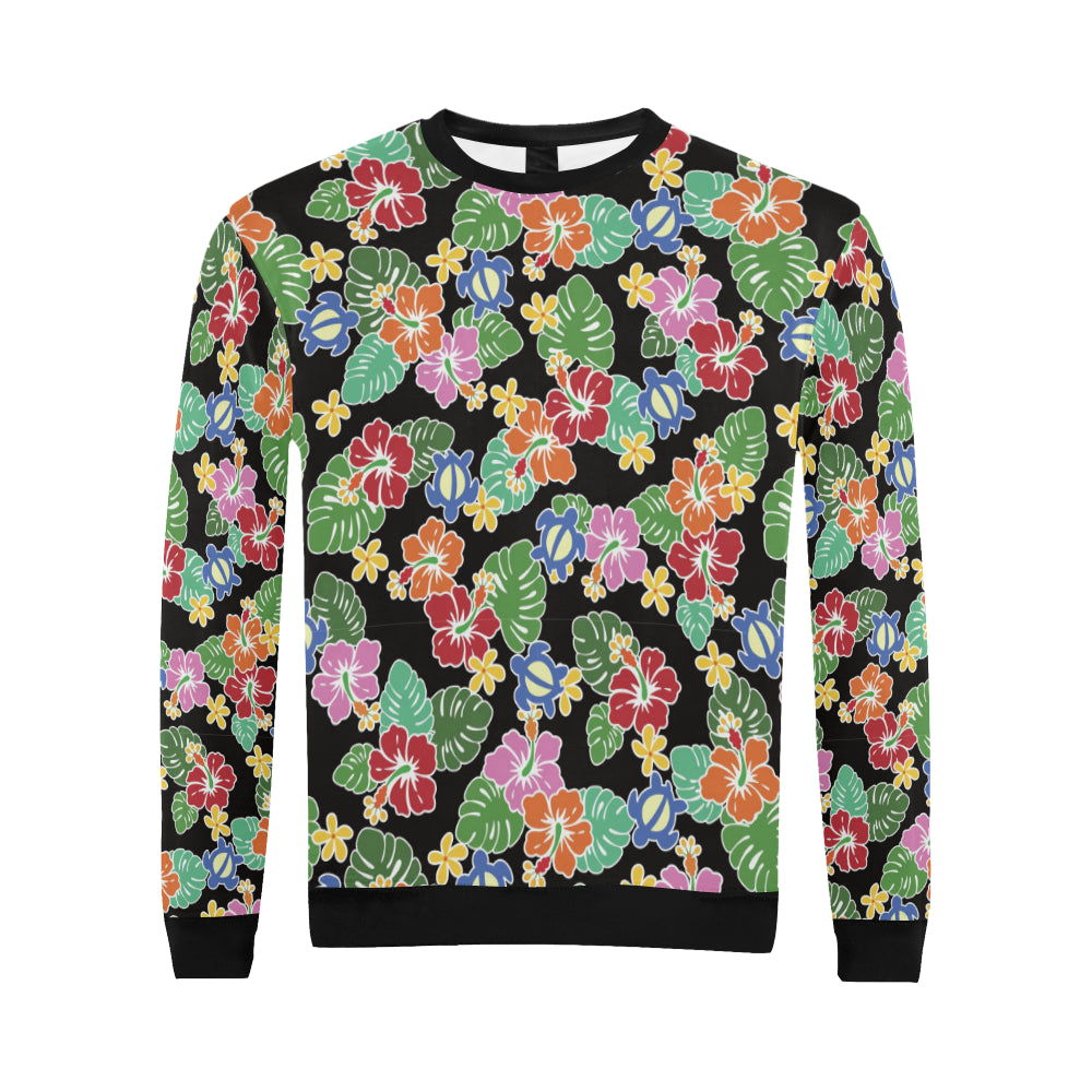 Hawaiian Themed Pattern Print Design H010 Men Long Sleeve Sweatshirt