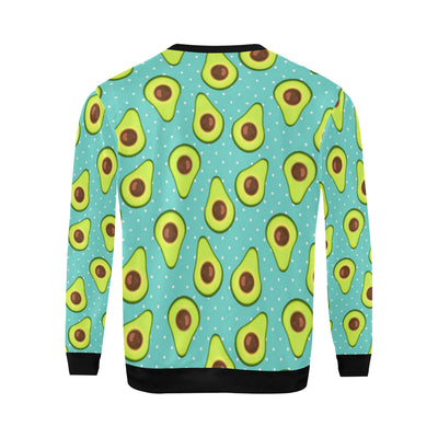 Avocado Pattern Print Design AC012 Men Long Sleeve Sweatshirt