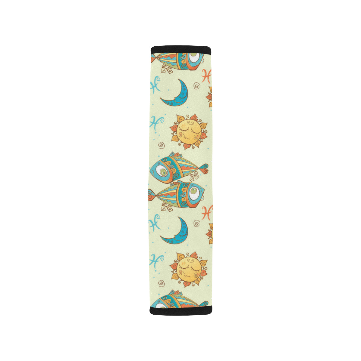 Pisces Pattern Print Design A03 Car Seat Belt Cover