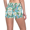 Plumeria Pattern Print Design PM028 Yoga Shorts