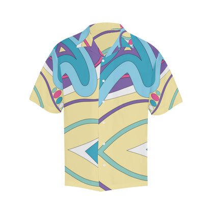 Funky Retro Pattern Print Design A01 Men's Hawaiian Shirt
