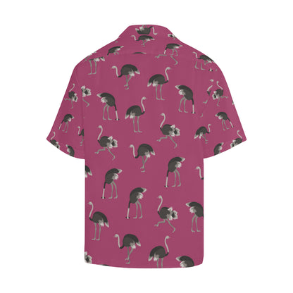 Emu Pattern Print Design 02 Men's Hawaiian Shirt