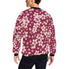 Cherry Blossom Pattern Print Design CB06 Men Long Sleeve Sweatshirt