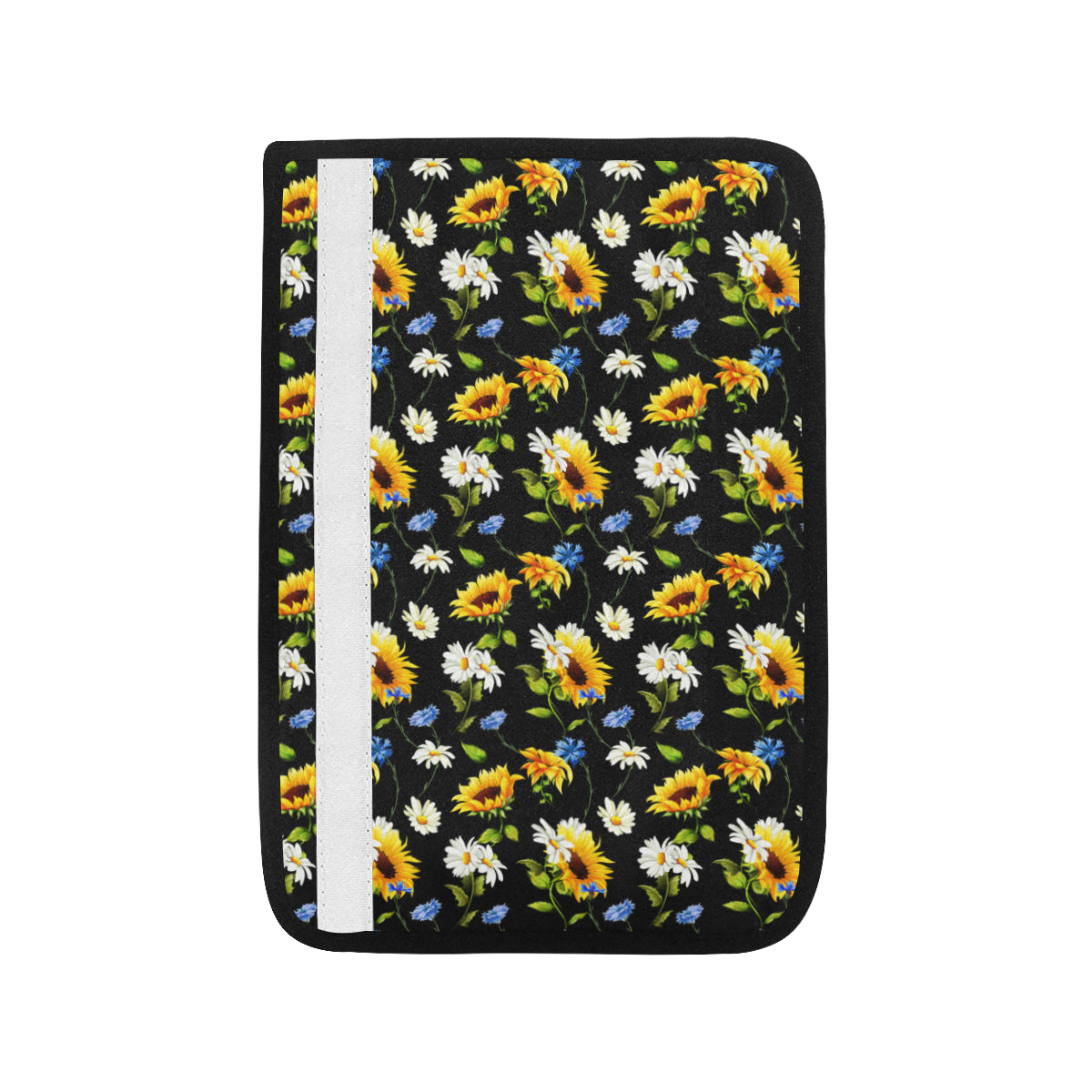 Sunflower Chamomile Bright Color Print Car Seat Belt Cover