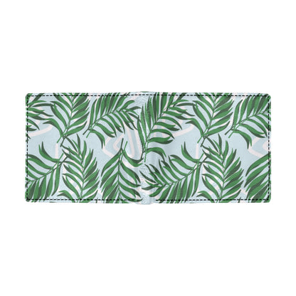 Palm Leaves Pattern Print Design PL06 Men's ID Card Wallet