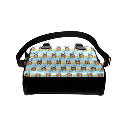 Collies Pattern Print Design 02 Shoulder Handbag