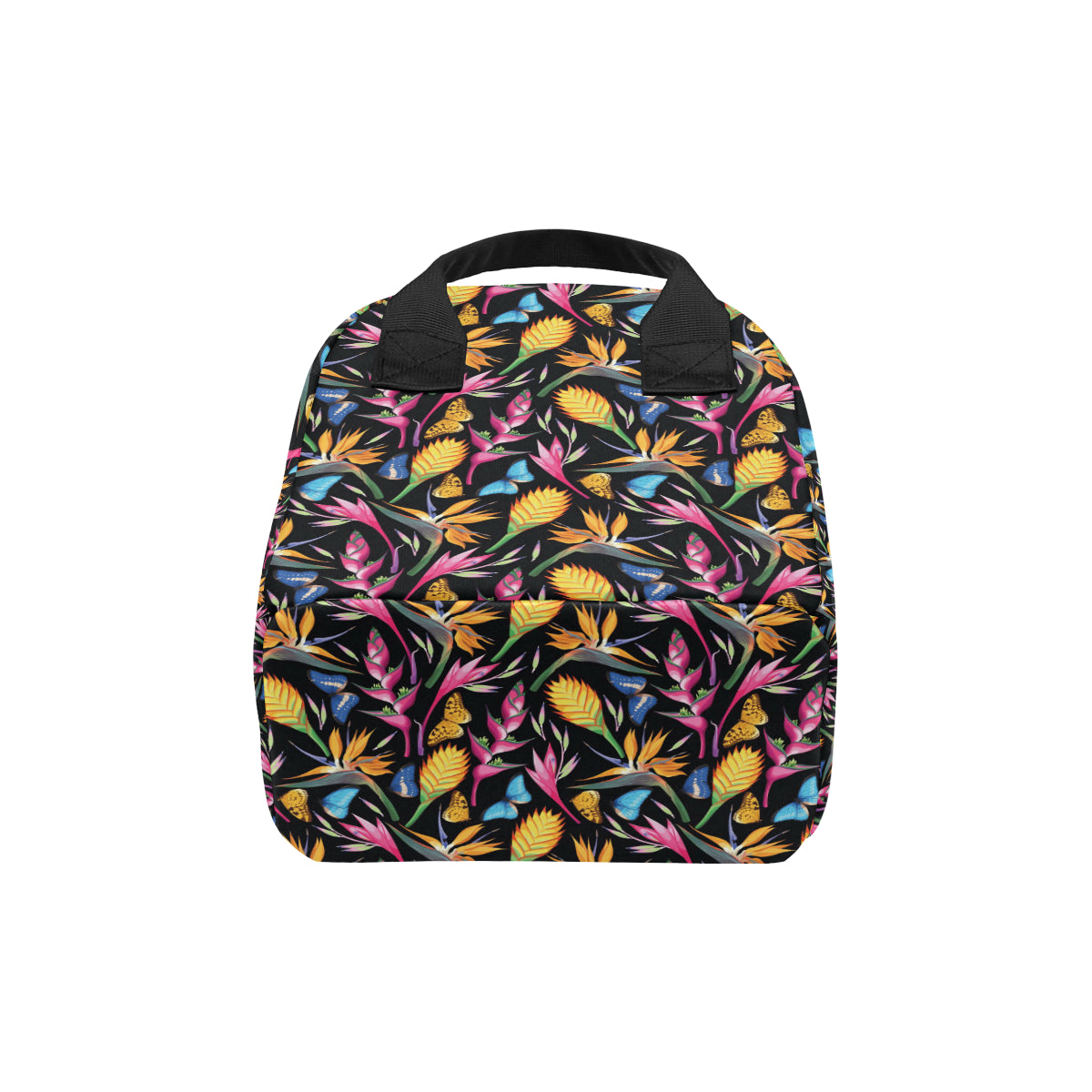 Tropical Flower Pattern Print Design TF016 Insulated Lunch Bag