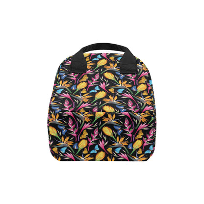 Tropical Flower Pattern Print Design TF016 Insulated Lunch Bag