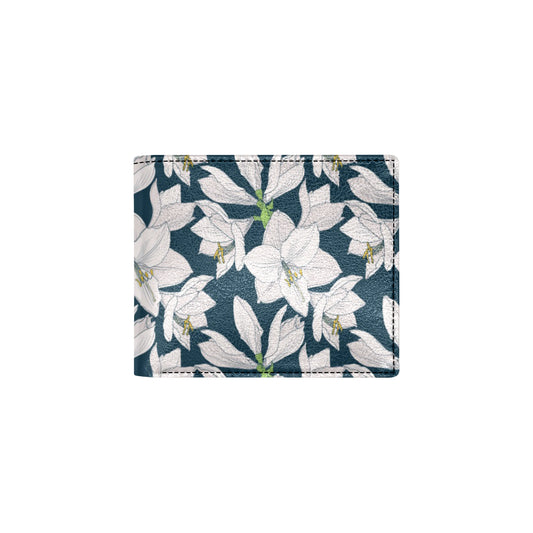 Amaryllis Pattern Print Design AL02 Men's ID Card Wallet