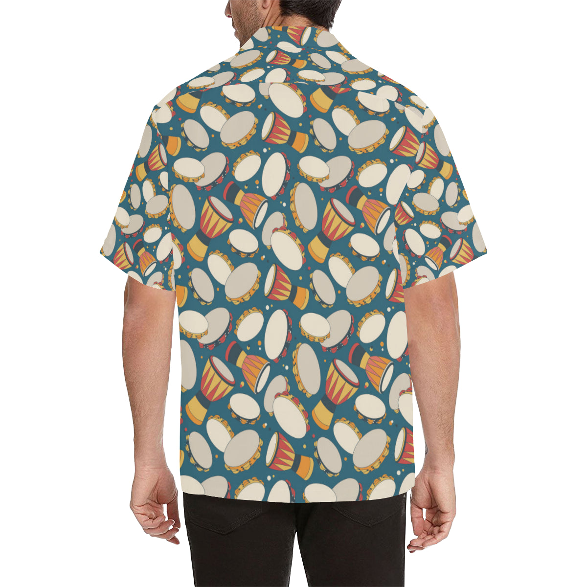 Tambourine Pattern Print Design 01 Men's Hawaiian Shirt