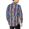 Hawaiian Themed Pattern Print Design H04 Men's Long Sleeve Shirt