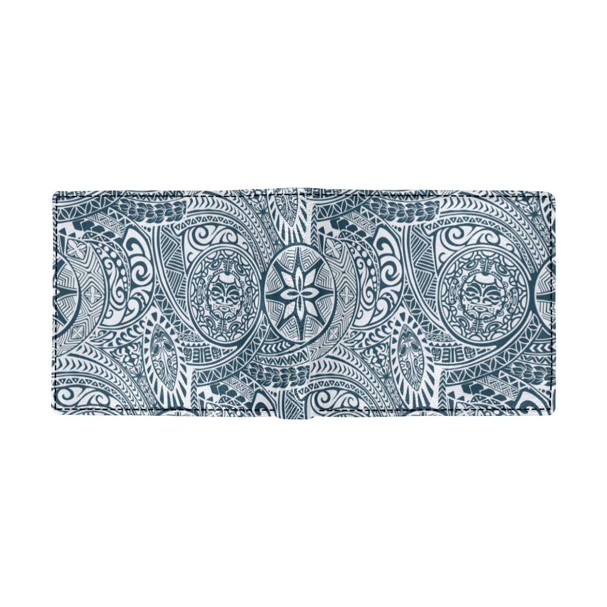 Polynesian Pattern Print Design A03 Men's ID Card Wallet