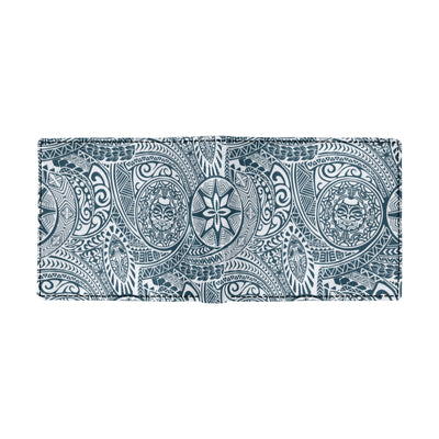 Polynesian Pattern Print Design A03 Men's ID Card Wallet