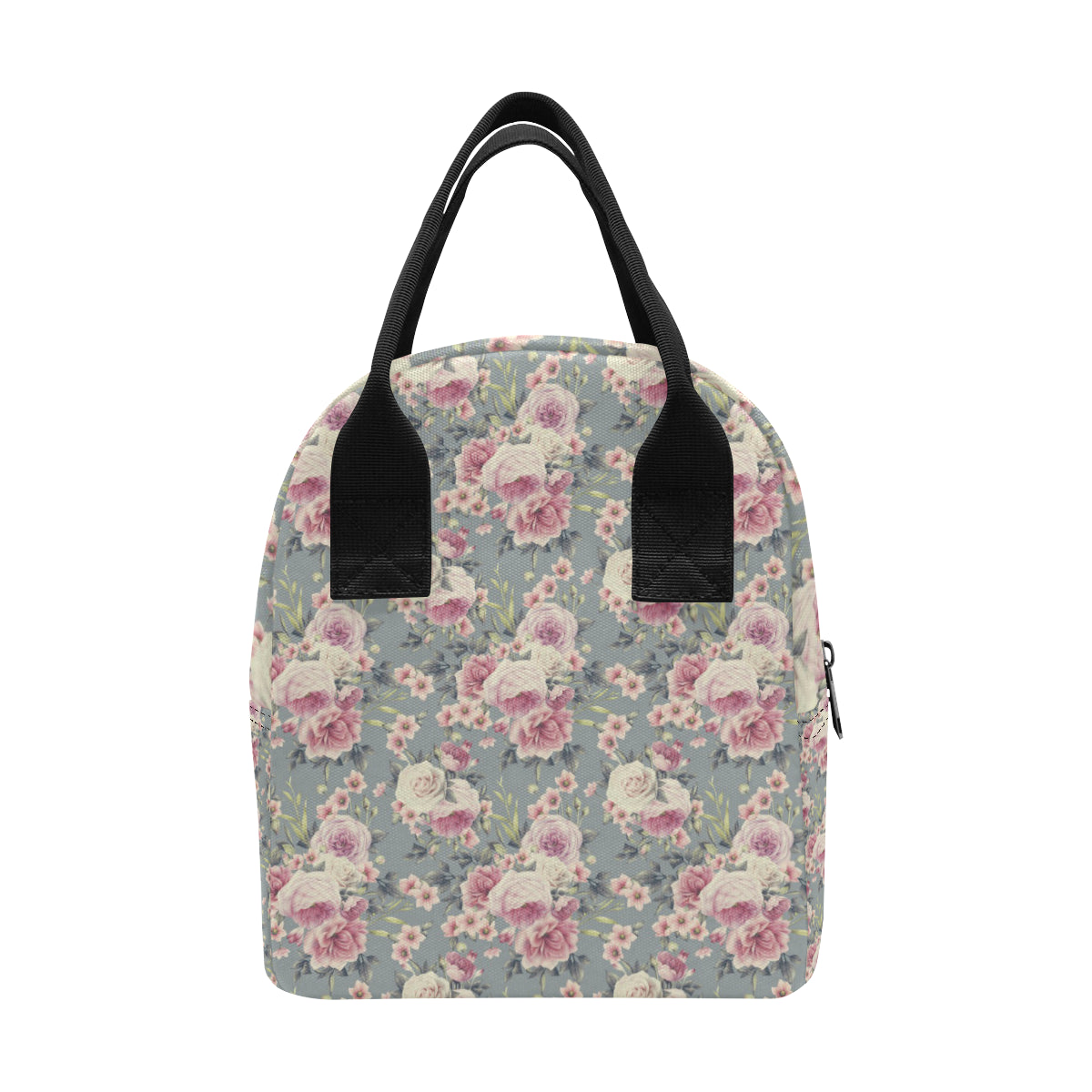 Peony Pattern Print Design PE05 Insulated Lunch Bag