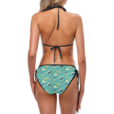 Sea Turtle Pattern Print Design T08 Bikini