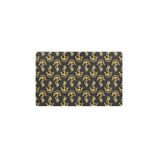 Anchor Gold Pattern Kitchen Mat