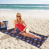 UFO Star Galaxy Print Design LKS308 Beach Towel 32" x 71"