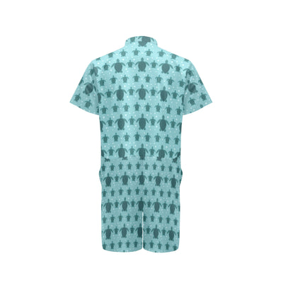 Sea Turtle Print Design LKS305 Men's Romper