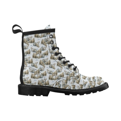 Walrus Print Design LKS401 Women's Boots