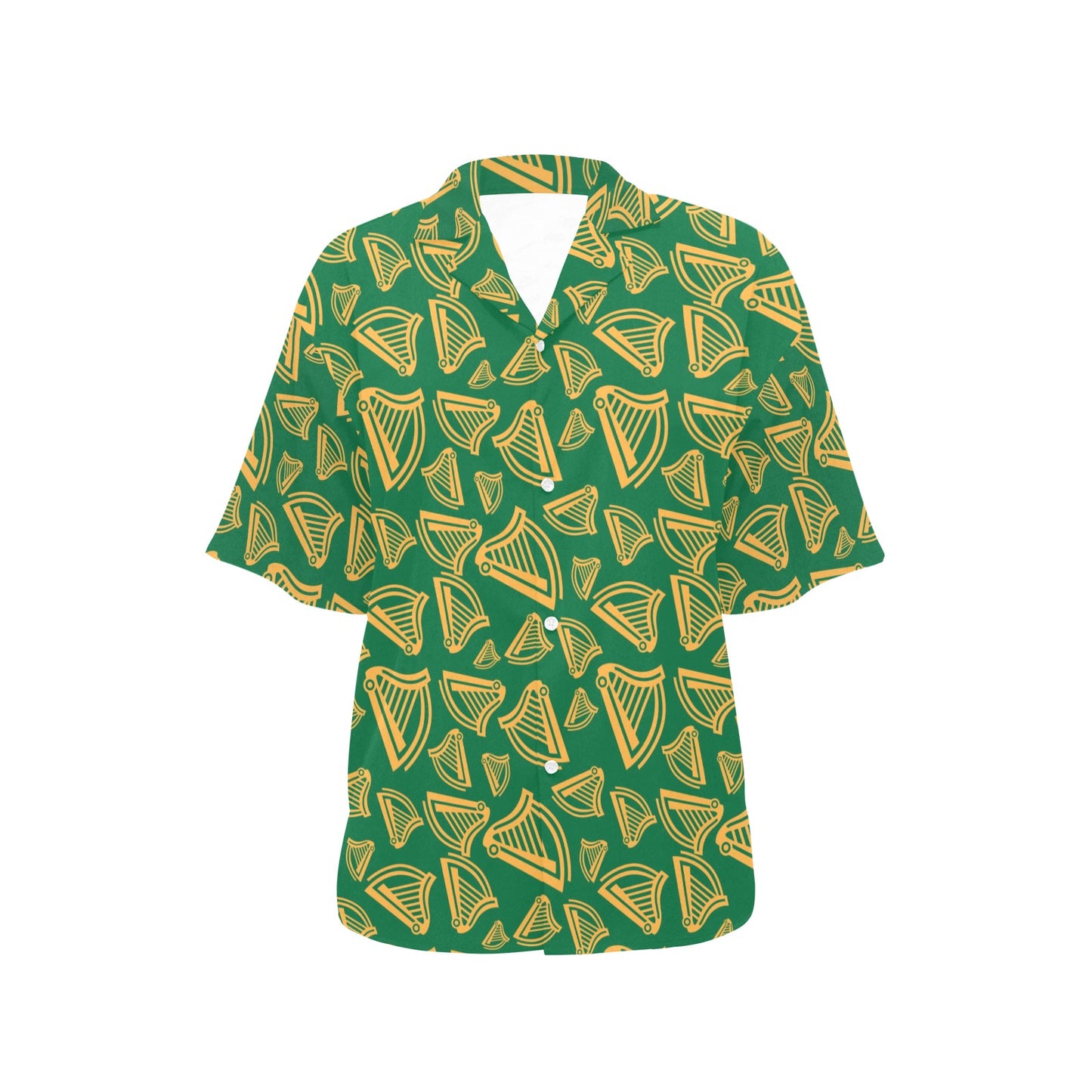 Harp Pattern Print Design 03 Women's Hawaiian Shirt