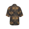 Gold Dragonfly Mandala Women's Hawaiian Shirt