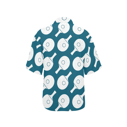 Ping Pong Pattern Print Design A02 Women's Hawaiian Shirt