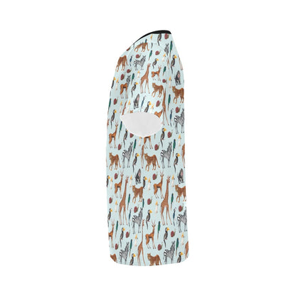 Safari Animal Print Design LKS306 Men's All Over Print T-shirt