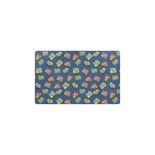 Camera Pattern Print Design 03 Kitchen Mat