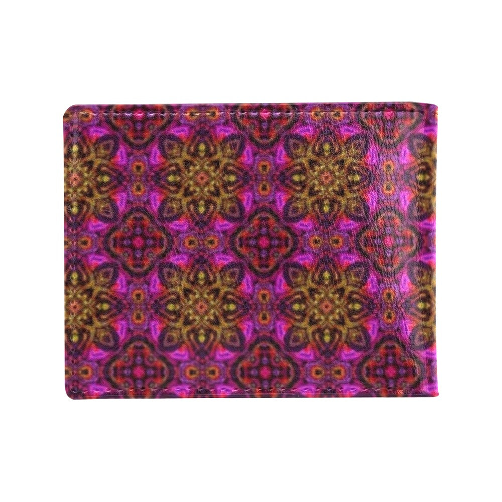 kaleidoscope Abstract Print Design Men's ID Card Wallet