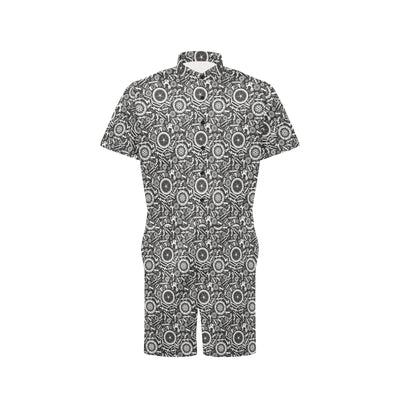 Bicycle Tools Pattern Print Design 02 Men's Romper