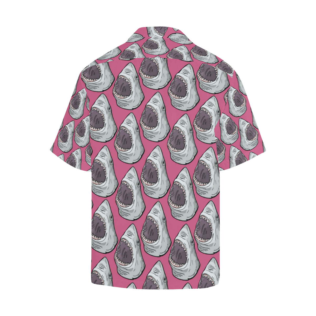 Great White Shark Pattern Print Design 01 Men's Hawaiian Shirt