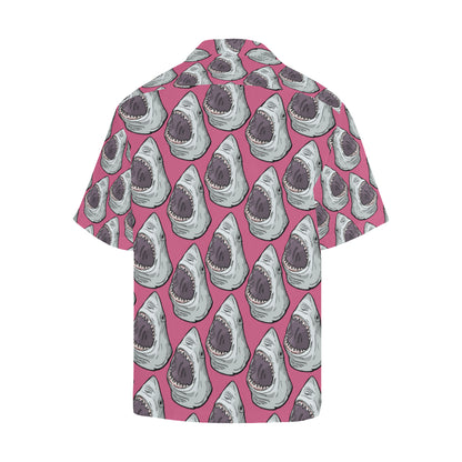 Great White Shark Pattern Print Design 01 Men's Hawaiian Shirt