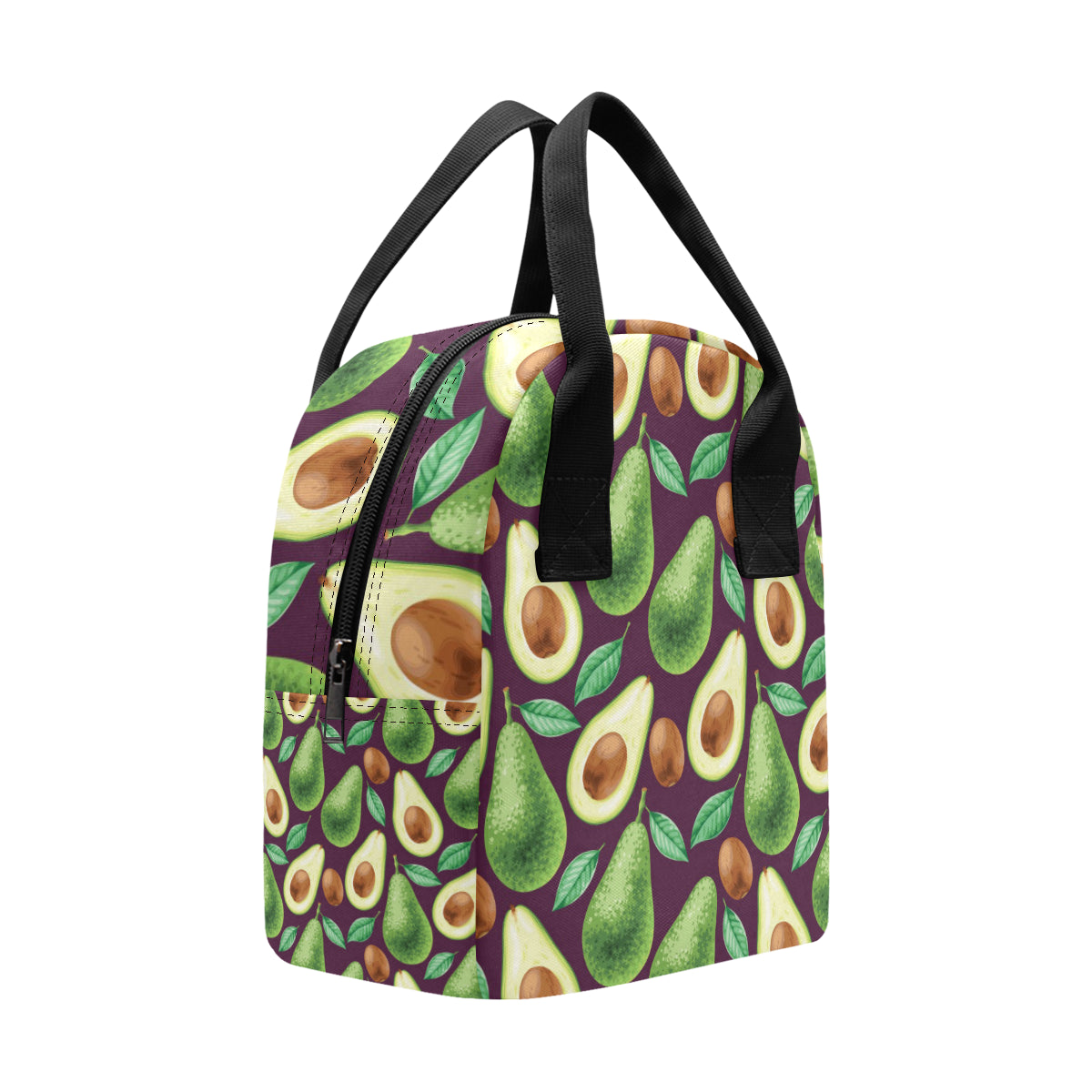 Avocado Pattern Print Design AC08 Insulated Lunch Bag