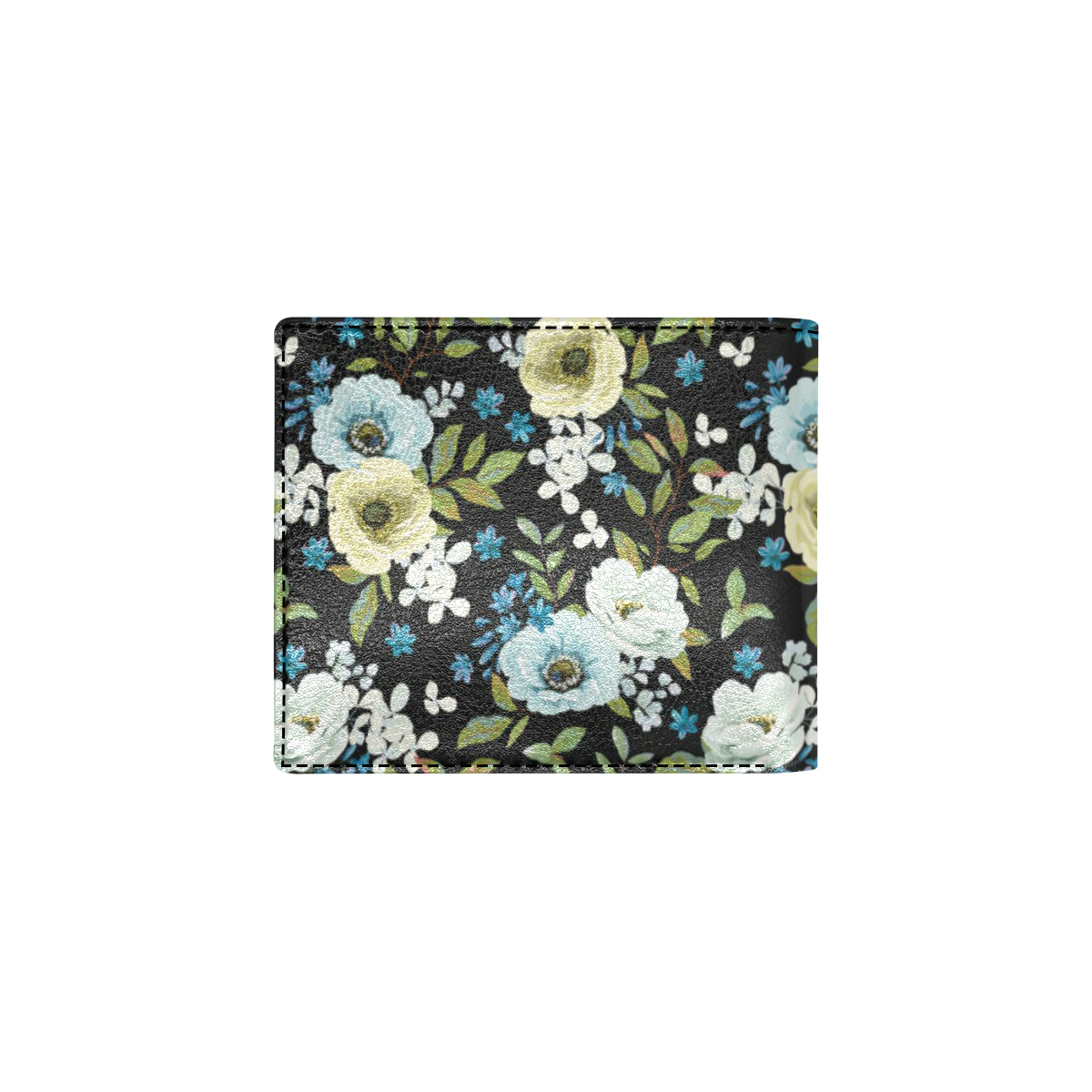 Anemone Pattern Print Design AM03 Men's ID Card Wallet
