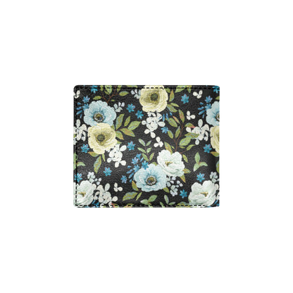 Anemone Pattern Print Design AM03 Men's ID Card Wallet