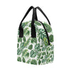 Green Pattern Tropical Palm Leaves Insulated Lunch Bag