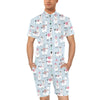 Llama Pattern Print Design 04 Men's Romper